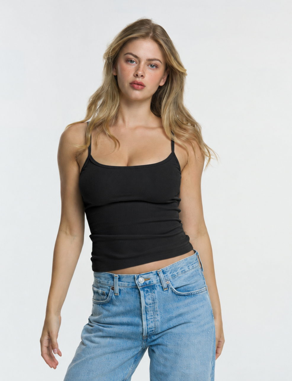KIM BLACK RIB