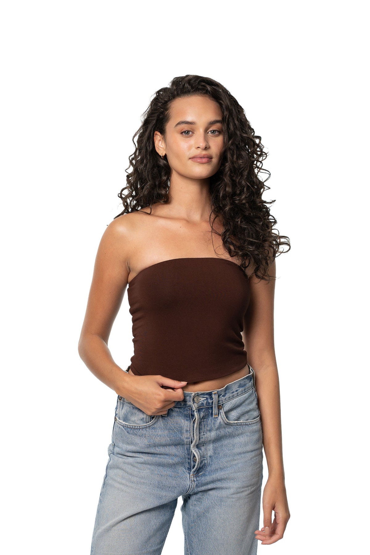 CRYSTAL TUBE TOP - HAVANA