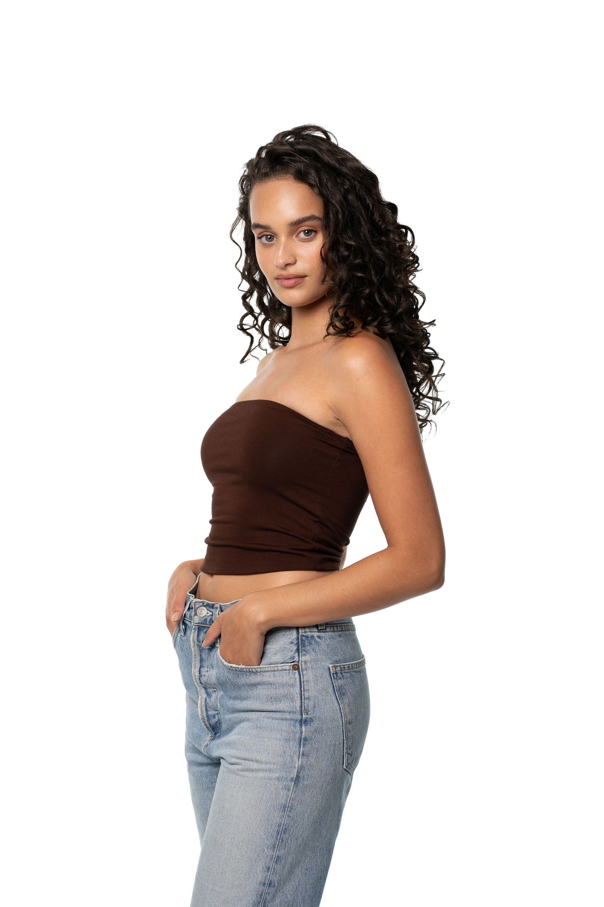 CRYSTAL TUBE TOP - HAVANA
