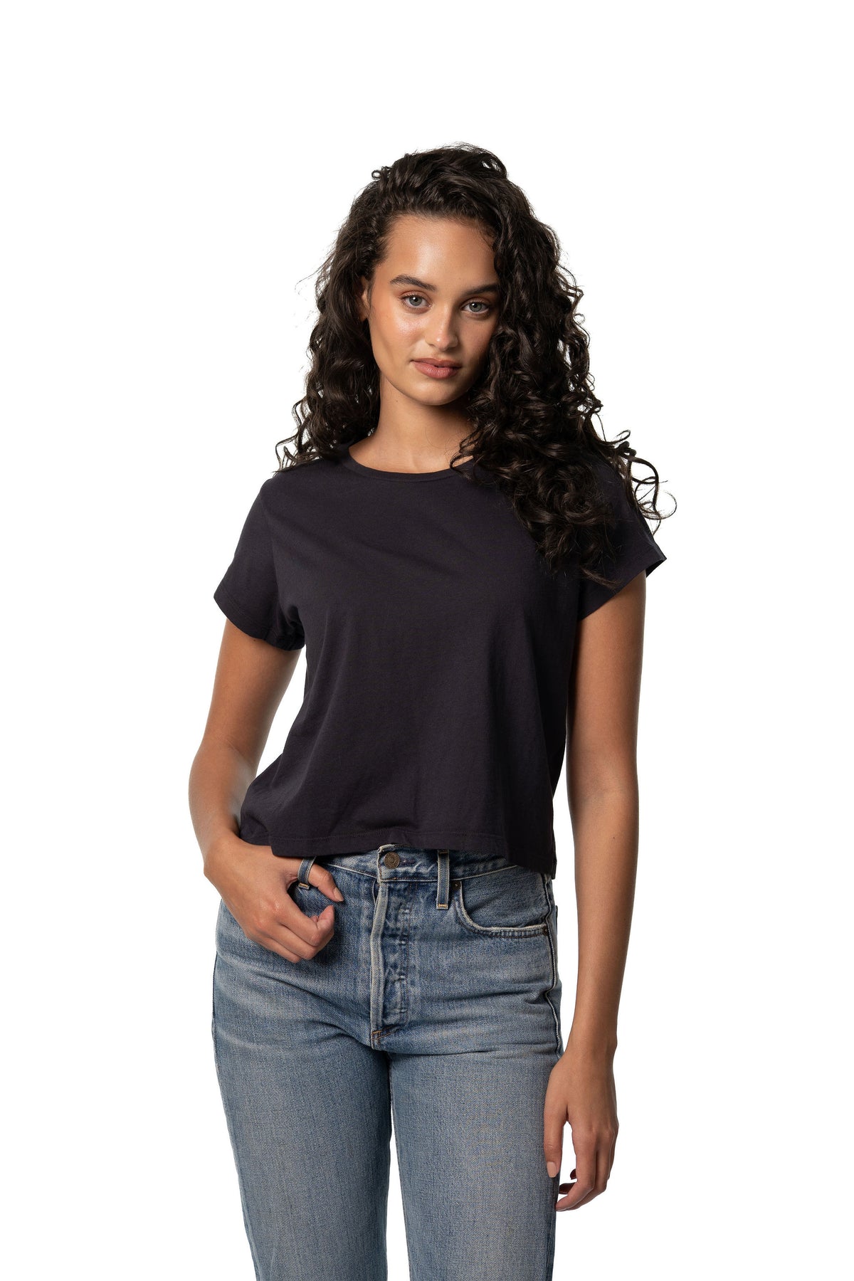 CINDY  TEE- VINTAGE BLACK