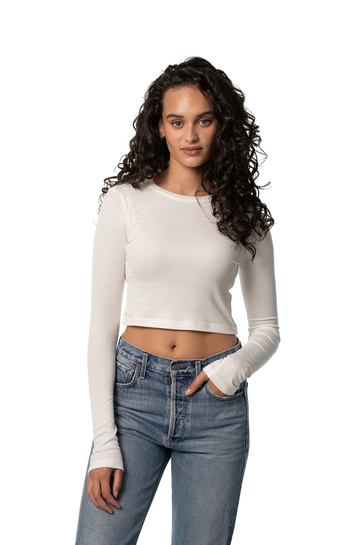 DYLAN LONG SLEEVE- WHITE